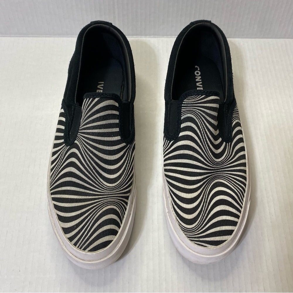 Converse One Star Black White CC "WE ARE NOT ALONE" Slip On Sneakers Unisex - Picture 3 of 10